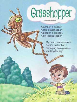 Grasshopper Poem from Turtle Magazine